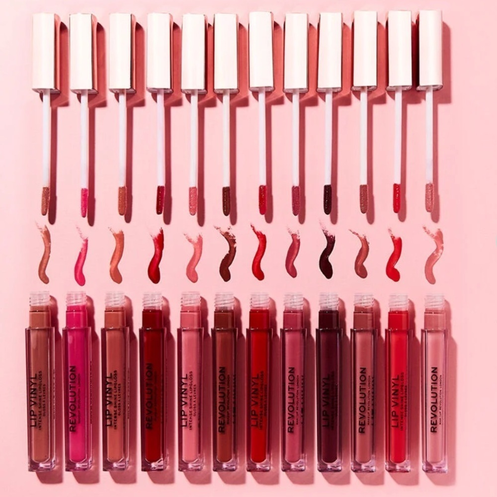 New! Revolution velvet kiss lip vinyl - Gone Rogue a Brown Nude Shade